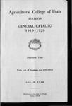 General Catalogue 1919 by Utah State University