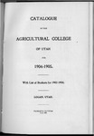 General Catalogue 1904 by Utah State University