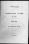 General Catalogue 1906 by Utah State University