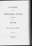 General Catalogue 1907 by Utah State University