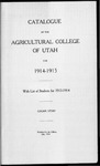 General Catalogue 1914 by Utah State University