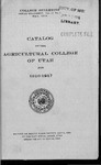 General Catalogue 1916 by Utah State University