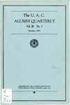 The U.A.C. Alumni Quarterly, Vol. 3 No. 1, November 1926