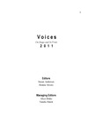 Voices: On Stage and In Print, 2011 by Utah State University Department of English